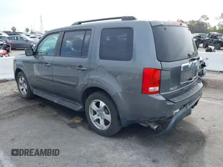2013 Honda Pilot EX-L with VIN 5FNYF3H54DB010833, listed as a IAAI auction lot 41663424 with 108,264 mi miles and . Bid and sale history available at DreamBid. Image 3.