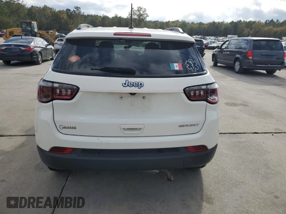 2018 Jeep Compass Sport with VIN 3C4NJCAB2JT214982, listed as a Copart auction lot 78254674 with 80,838 mi miles and Salvage Title. Bid and sale history available at carsss.com. Image 6.