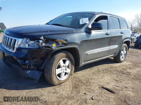 2012 Jeep Grand Cherokee Laredo with VIN 1C4RJFAG5CC118826, listed as a IAAI auction lot 42039801 with 158,153 mi miles. Bid and sale history available at carsss.com. Image 2.