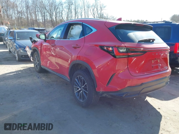 2023 Lexus NX with VIN 2T2GGCEZ3PC019754, listed as a IAAI auction lot 41682693 with 32,388 mi miles. Bid and sale history available at carsss.com. Image 3.