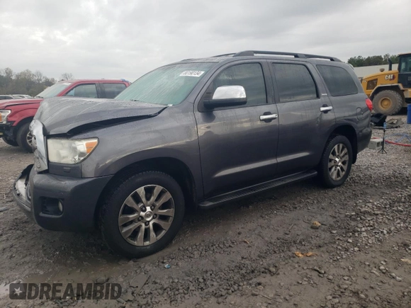 2014 Toyota Sequoia Limited with VIN 5TDKY5G17ES053960, listed as a Copart auction lot 80190134 with 290,202 mi miles and Salvage Title. Bid and sale history available at carsss.com. Image 1.