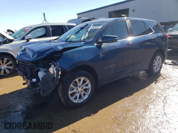 2021 Chevrolet Equinox LT with VIN 2GNAXUEV5M6148158, listed as a Copart auction lot 46688855 with 109,271 mi miles and Salvage Title. Bid and sale history available at DreamBid. Image 1.