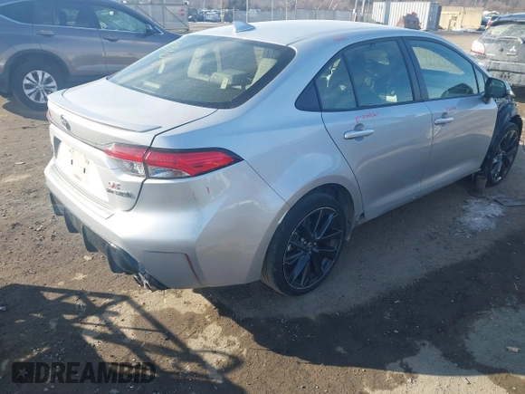 2023 Toyota Corolla Hybrid LE with VIN JTDBCMFEXP3014216, listed as a IAAI auction lot 41395095 with 63,820 mi miles. Bid and sale history available at carsss.com. Image 4.