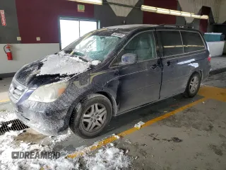 2005 Honda Odyssey EX-L with VIN 5FNRL38775B067771, listed as a Copart auction lot 45670385 with 117,220 mi miles and Salvage Title. Bid and sale history available at carsss.com. Image 1.