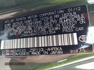 2012 Scion xD с VIN JTKKU4B41C1021354, выставлен на аукционе IAAI как лот 42398986 с пробегом 190 008 миль миль и . История ставок и продаж доступна на DreamBid. Изображение 9.