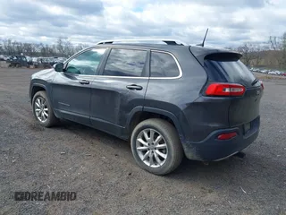 2016 Jeep Cherokee Limited with VIN 1C4PJMDB8GW309110, listed as a IAAI auction lot 41990343 with 163,054 mi miles. Bid and sale history available at carsss.com. Image 3.