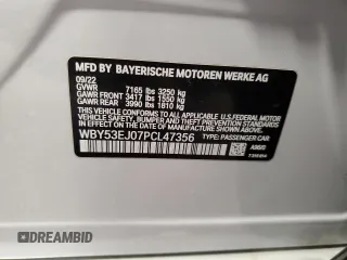 2023 BMW i7 xDrive60 z VIN WBY53EJ07PCL47356, wystawiony jako Copart lot #46454134 z przebiegiem 11 710 mil mil oraz . Historia ofert i sprzedaży dostępna na DreamBid. Obrazek 13.