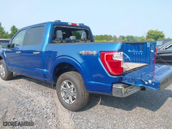 2023 Ford F-150 XL with VIN 1FTEW1EP0PKF68652, listed as a IAAI auction lot 40108139 with 5,858 mi miles. Bid and sale history available at carsss.com. Image 3.