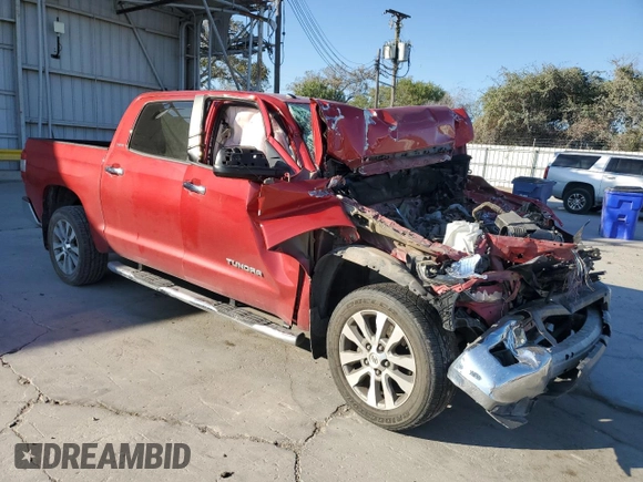 2017 Toyota Tundra 2WD Limited with VIN 5TFFW5F16HX216492, listed as a Copart auction lot 81292404 with 0 mi miles and Salvage Title. Bid and sale history available at carsss.com. Image 4.