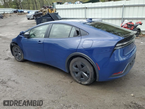 2024 Toyota Prius SE z VIN JTDACACU4R3026029, wystawiony jako Copart lot #55515735 z przebiegiem 14 215 mil mil oraz Szkoda całkowita • Salvage title. Historia ofert i sprzedaży dostępna na DreamBid. Obrazek 2.