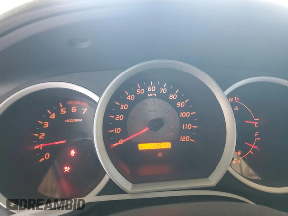 2007 Toyota Tacoma PreRunner with VIN 5TEJU62N87Z392613, listed as a Copart auction lot 53276515 with 138,541 mi miles and Salvage Title. Bid and sale history available at DreamBid. Image 9.