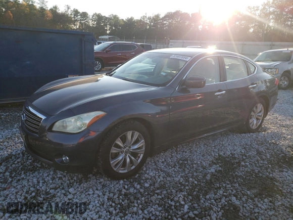 2011 Infiniti M37 with VIN JN1BY1AP6BM322773, listed as a Copart auction lot 82407554 with 154,579 mi miles and Salvage Title. Bid and sale history available at carsss.com. Image 1.