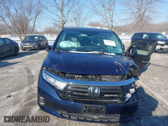 2024 Honda Odyssey EX-L with VIN 5FNRL6H60RB061017, listed as a IAAI auction lot 41399491 with 6,921 mi miles and . Bid and sale history available at DreamBid. Image 12.