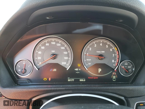 2017 BMW M4 with VIN WBS3R9C51HK709866, listed as a Copart auction lot 40858583 with 50,177 mi miles. Bid and sale history available at carsss.com. Image 9.