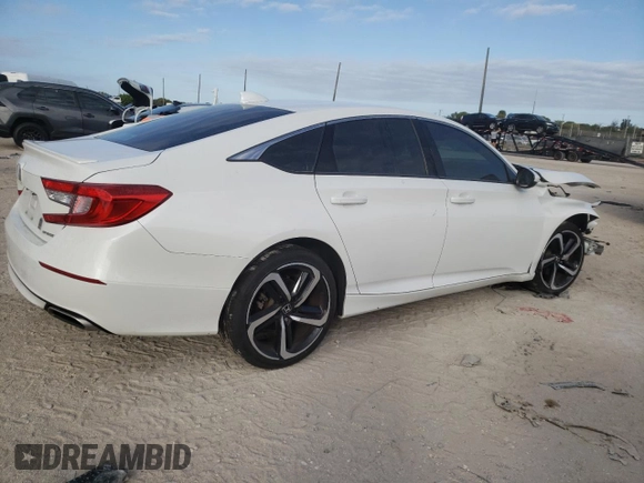 2020 Honda Accord Sport z VIN 1HGCV1F34LA142714, wystawiony jako Copart lot #58873135 z przebiegiem 51 511 mil mil oraz Nie do naprawy • Non repairable. Historia ofert i sprzedaży dostępna na DreamBid. Obrazek 3.