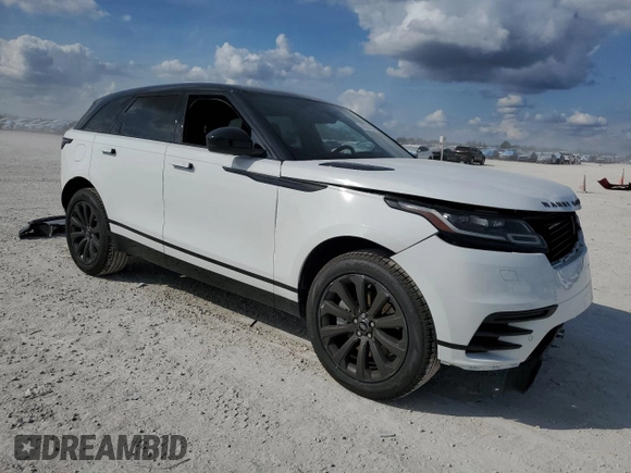 2023 Land Rover Range Rover Velar R-Dynamic S with VIN SALYT2EX1PA350231, listed as a Copart auction lot 43624085 with 3,292 mi miles and Salvage Title. Bid and sale history available at carsss.com. Image 4.