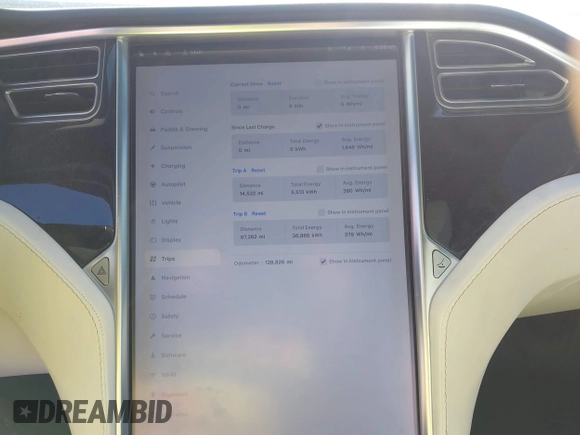 2018 Tesla Model X 75D with VIN 5YJXCDE44JF091690, listed as a IAAI auction lot 41585617 with 128,826 mi miles and . Bid and sale history available at DreamBid. Image 18.