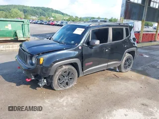 2018 Jeep Renegade Trailhawk with VIN ZACCJBCB4JPH13742, listed as a IAAI auction lot 42452388 with 60,897 mi miles and . Bid and sale history available at DreamBid. Image 18.