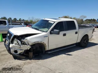 2008 Ford F-150 XLT with VIN 1FTPW14V18FC28915, listed as a Copart auction lot 50022105 with 198,924 mi miles and Salvage Title. Bid and sale history available at carsss.com. Image 1.