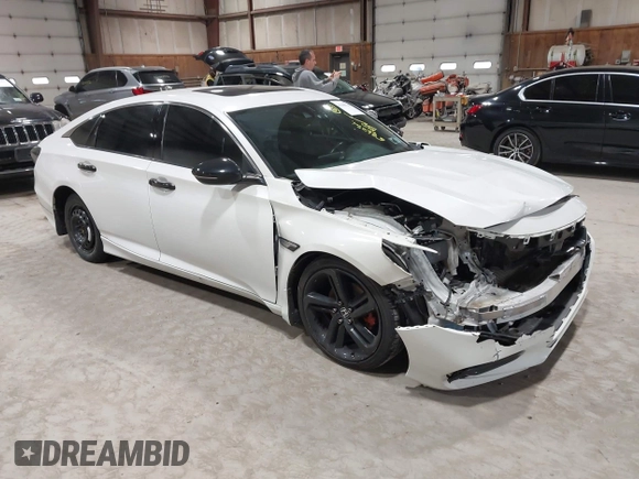 2020 Honda Accord Sport with VIN 1HGCV2F32LA024117, listed as a IAAI auction lot 42500749 with 57,628 mi miles and . Bid and sale history available at DreamBid. Image 1.