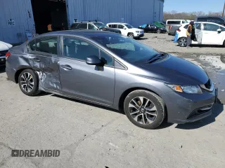 2013 Honda Civic EX with VIN 19XFB2F8XDE268824, listed as a Copart auction lot 52260635 with 141,214 mi miles and Salvage Title. Bid and sale history available at DreamBid. Image 4.