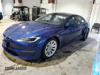 2024 Tesla Model S with VIN 5YJSA1E53RF543714, listed as a Copart auction lot 50130605 with 4,784 mi miles and Salvage title. Bid and sale history available at DreamBid. Image 1.
