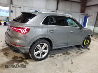 2020 Audi Q3 S line Premium Plus with VIN WA1EECF3XL1114302, listed as a Copart auction lot 52161355 with 39,536 mi miles and Salvage Title. Bid and sale history available at carsss.com. Image 3.