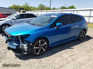2022 Subaru Impreza Sport with VIN 4S3GTAM62N3714003, listed as a Copart auction lot 52821405 with 0 mi miles and Salvage Title. Bid and sale history available at carsss.com. Image 1.