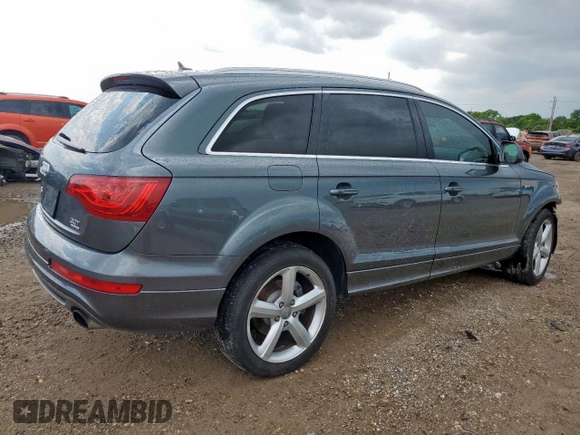 2015 Audi Q7 S line Prestige with VIN WA1DGAFE8FD013354, listed as a Copart auction lot 59822655 with 110,464 mi miles and Salvage title. Bid and sale history available at DreamBid. Image 3.