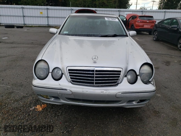 2002 Mercedes-Benz E-Class with VIN WDBJF65J62B473334, listed as a Copart auction lot 78078894 with 136,073 mi miles and Salvage Title. Bid and sale history available at carsss.com. Image 5.