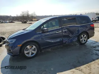 2020 Honda Odyssey EX with VIN 5FNRL6H56LB062770, listed as a Copart auction lot 43761435 with 103,566 mi miles and Salvage Title. Bid and sale history available at DreamBid. Image 1.
