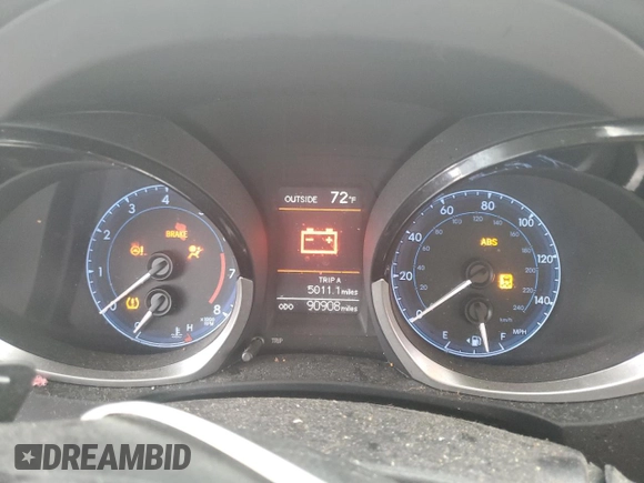 2016 Toyota Corolla L z VIN 5YFBURHE1GP547599, wystawiony jako Copart lot #56486405 z przebiegiem 90 908 mil mil oraz Szkoda całkowita • Salvage title. Historia ofert i sprzedaży dostępna na DreamBid. Obrazek 9.