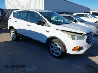 2017 Ford Escape S with VIN 1FMCU0F71HUE98361, listed as a IAAI auction lot 41699546 with 105,982 mi miles. Bid and sale history available at carsss.com. Image 1.