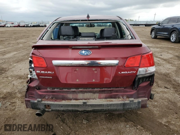 2011 Subaru Legacy Limited with VIN 4S3BMCJ69B3233216, listed as a Copart auction lot 55273425 with 225,661 mi miles and Salvage title. Bid and sale history available at DreamBid. Image 6.