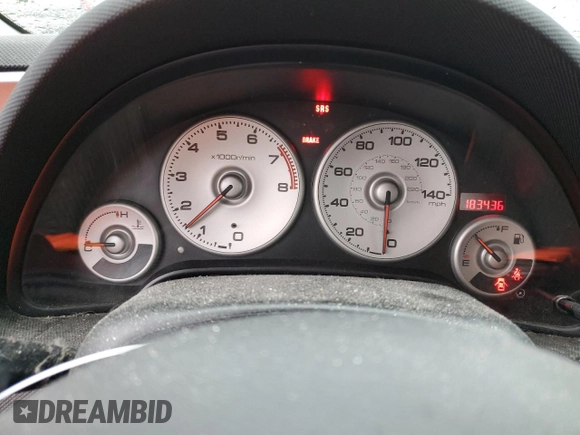 2003 Acura RSX with VIN JH4DC53823C002857, listed as a Copart auction lot 81248994 with 183,436 mi miles and Salvage Title. Bid and sale history available at carsss.com. Image 9.