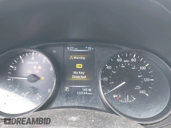 2017 Nissan Rogue S with VIN JN8AT2MVXHW017964, listed as a IAAI auction lot 41869965 with 123,544 mi miles and . Bid and sale history available at DreamBid. Image 7.