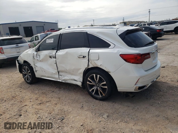 2020 Acura MDX w/Advance Pkg with VIN 5J8YD4H89LL025976, listed as a Copart auction lot 68701674 with 0 mi miles and Salvage Title. Bid and sale history available at carsss.com. Image 2.