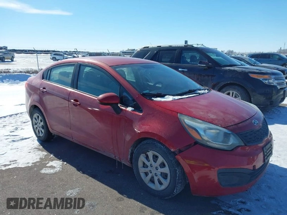 2014 Kia Rio LX with VIN KNADM4A3XE6408514, listed as a IAAI auction lot 41638709 with 97,231 mi miles. Bid and sale history available at carsss.com. Image 1.