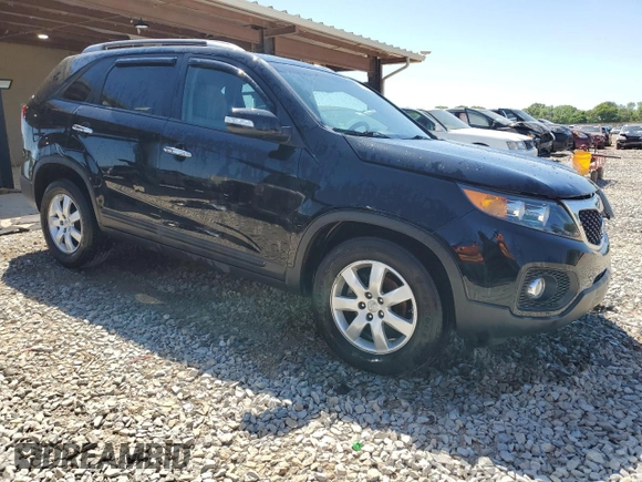 2013 Kia Sorento LX with VIN 5XYKT3A67DG424568, listed as a Copart auction lot 53247535 with 111,113 mi miles and Salvage Title. Bid and sale history available at carsss.com. Image 4.