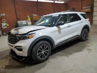 2020 Ford Explorer XLT z VIN 1FMSK8DH7LGA90191, wystawiony jako Copart lot #56458665 z przebiegiem 35 797 mil mil oraz Szkoda całkowita • Salvage title. Historia ofert i sprzedaży dostępna na DreamBid. Obrazek 1.
