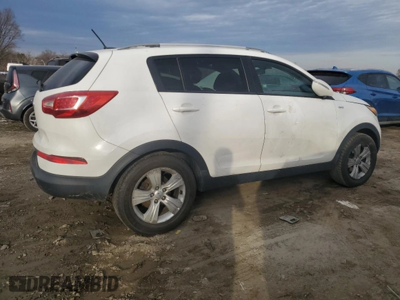 2012 Kia Sportage LX with VIN KNDPBCA23C7291809, listed as a Copart auction lot 46865525 with 145,634 mi miles and Salvage Title. Bid and sale history available at DreamBid. Image 3.