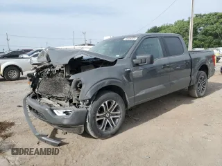 2021 Ford F-150 XL with VIN 1FTEW1C86MKE53397, listed as a Copart auction lot 56956825 with 62,848 mi miles and Salvage title. Bid and sale history available at DreamBid. Image 1.