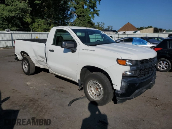 2021 Chevrolet Silverado 1500 Work Truck with VIN 3GCNWAEK0MG400260, listed as a Copart auction lot 71597894 with 53,430 mi miles and Salvage Title. Bid and sale history available at carsss.com. Image 4.