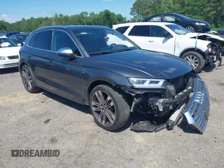 2018 Audi SQ5 Premium Plus z VIN WA1A4AFY0J2099785, wystawiony jako IAAI lot #42181117 z przebiegiem 80 541 mil mil oraz . Historia ofert i sprzedaży dostępna na DreamBid. Obrazek 1.