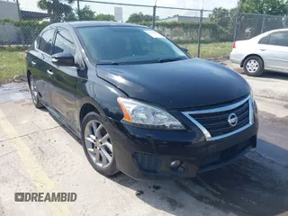 2015 Nissan Sentra SV with VIN 3N1AB7AP4FY372834, listed as a IAAI auction lot 41960368 with 221,760 mi miles. Bid and sale history available at carsss.com. Image 1.