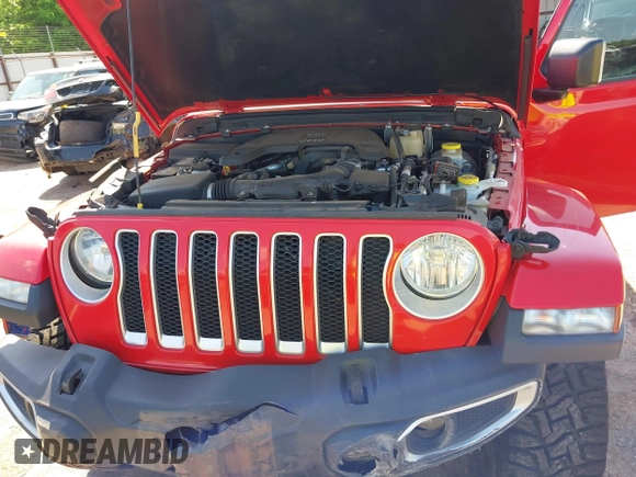 2019 Jeep Wrangler Unlimited Sahara with VIN 1C4HJXEG7KW551864, listed as a IAAI auction lot 42170875 with 115,695 mi miles and . Bid and sale history available at DreamBid. Image 10.