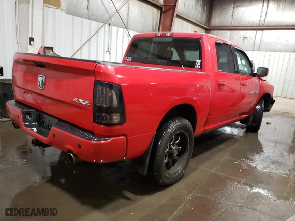 2012 Ram 1500 Sport with VIN 1C6RD7MTXCS247325, listed as a Copart auction lot 48390025 with 132,411 mi miles and Salvage Title. Bid and sale history available at carsss.com. Image 3.