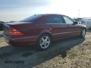 2001 Mercedes-Benz S 320/430/500 z VIN WDBNG75J11A146557, wystawiony jako Copart lot #84122014 z przebiegiem 90 359 mil mil oraz Czysty tytuł • Clean title. Historia ofert i sprzedaży dostępna na DreamBid. Obrazek 3.