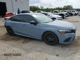 2022 Honda Civic Sport with VIN 2HGFE2F58NH542929, listed as a Copart auction lot 54201605 with 35,420 mi miles and Salvage Title. Bid and sale history available at carsss.com. Image 4.