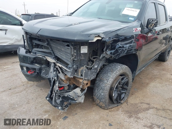 2021 Chevrolet Silverado 1500 LT Trail Boss with VIN 3GCPYFEL0MG173340, listed as a IAAI auction lot 38840038 with 57,253 mi miles and . Bid and sale history available at DreamBid. Image 6.